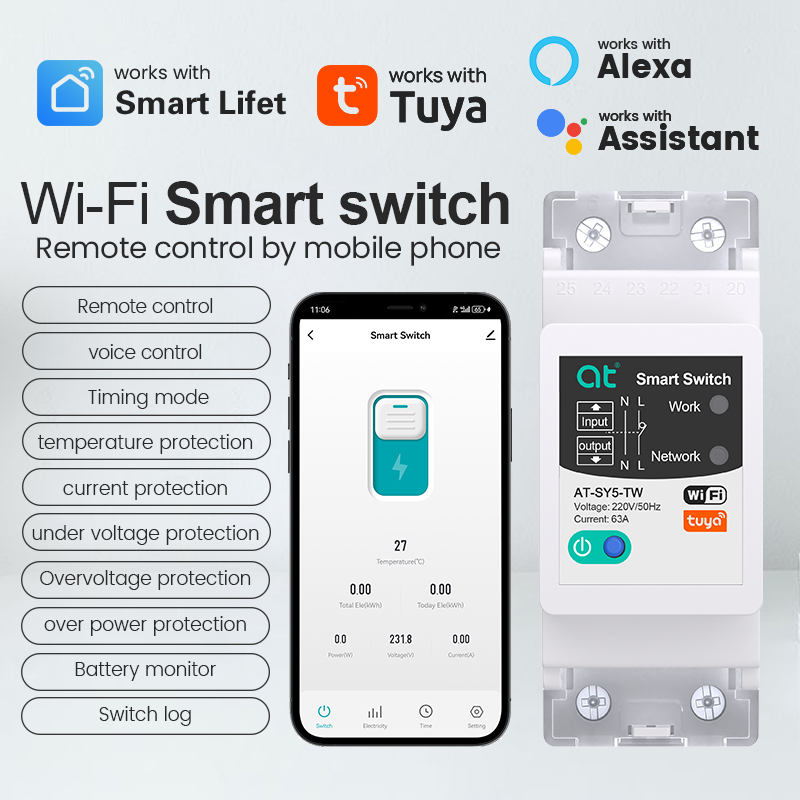 TUYA WIFI Smart Circuit Breake - Smart Home Energy App 리뷰 및 가격