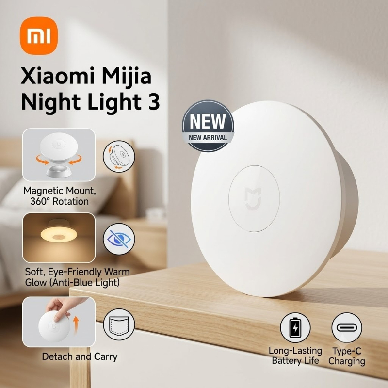 Xiaomi Night Light 3 Rechargea - Smart Home Zestaw 리뷰 및 가격