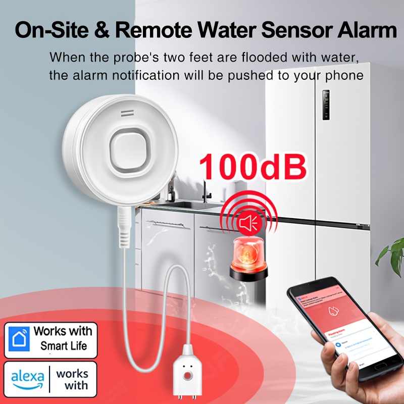 YNF Smart WiFi Water Leak Dete - Wifi Water Leak Detector 리뷰 및 가격