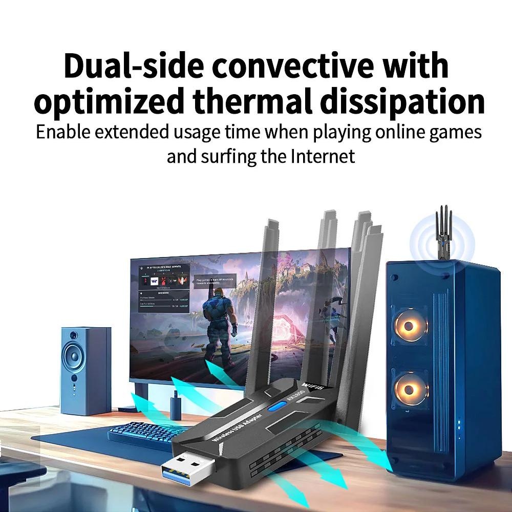 WiFi 6 USB Adapter 1800Mbps Du - Smart Home For Pc 리뷰 및 가격