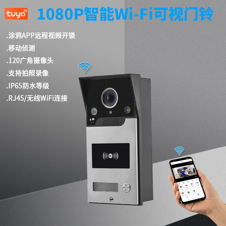 2MP 1080P Tuya APP Rifd/NFC  W - Wifi Doorbell Camera 리뷰 및 가격
